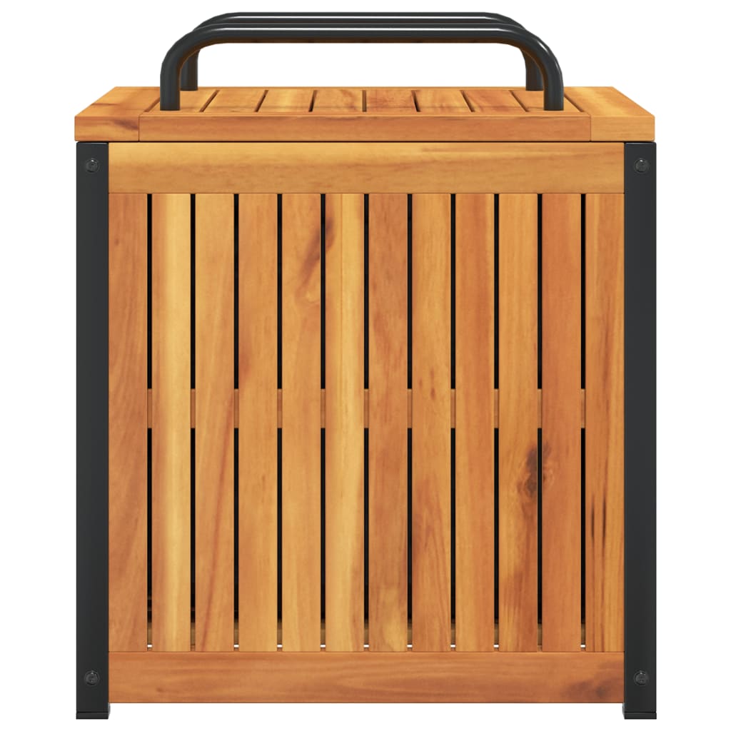 Zahradní box na podušky 45x45x45/53 cm masivní akácie a ocel