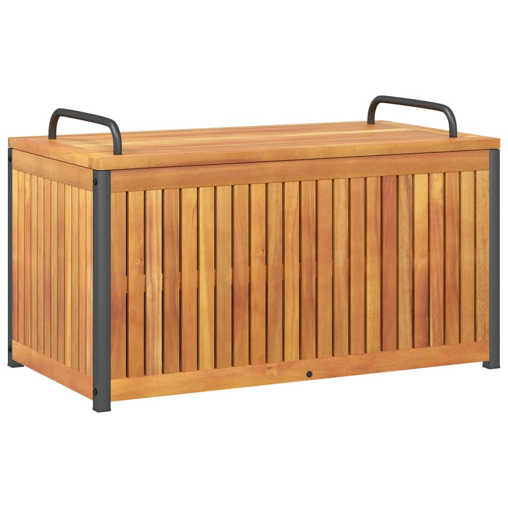 Zahradní box na podušky 85x45x45/53 cm masivní akácie a ocel