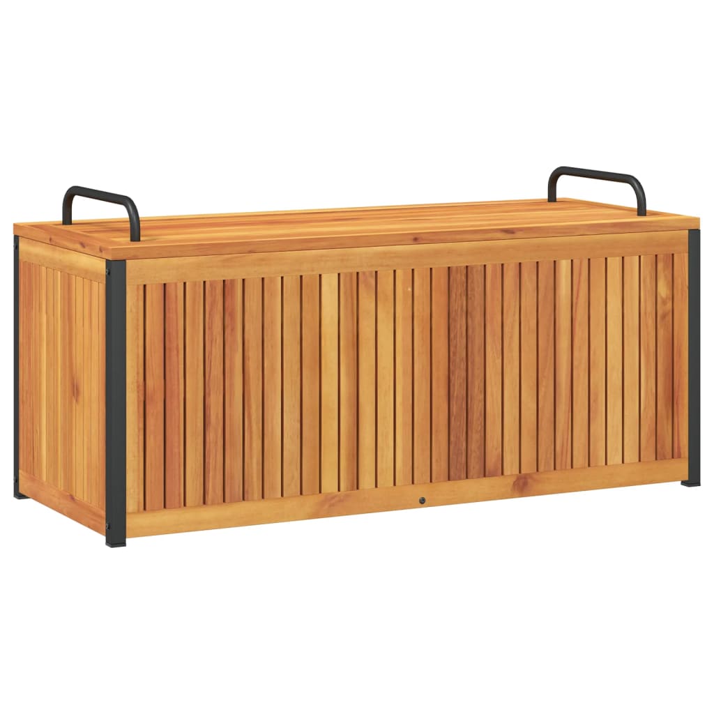 Zahradní box na podušky 110x45x42/53 cm masivní akácie a ocel