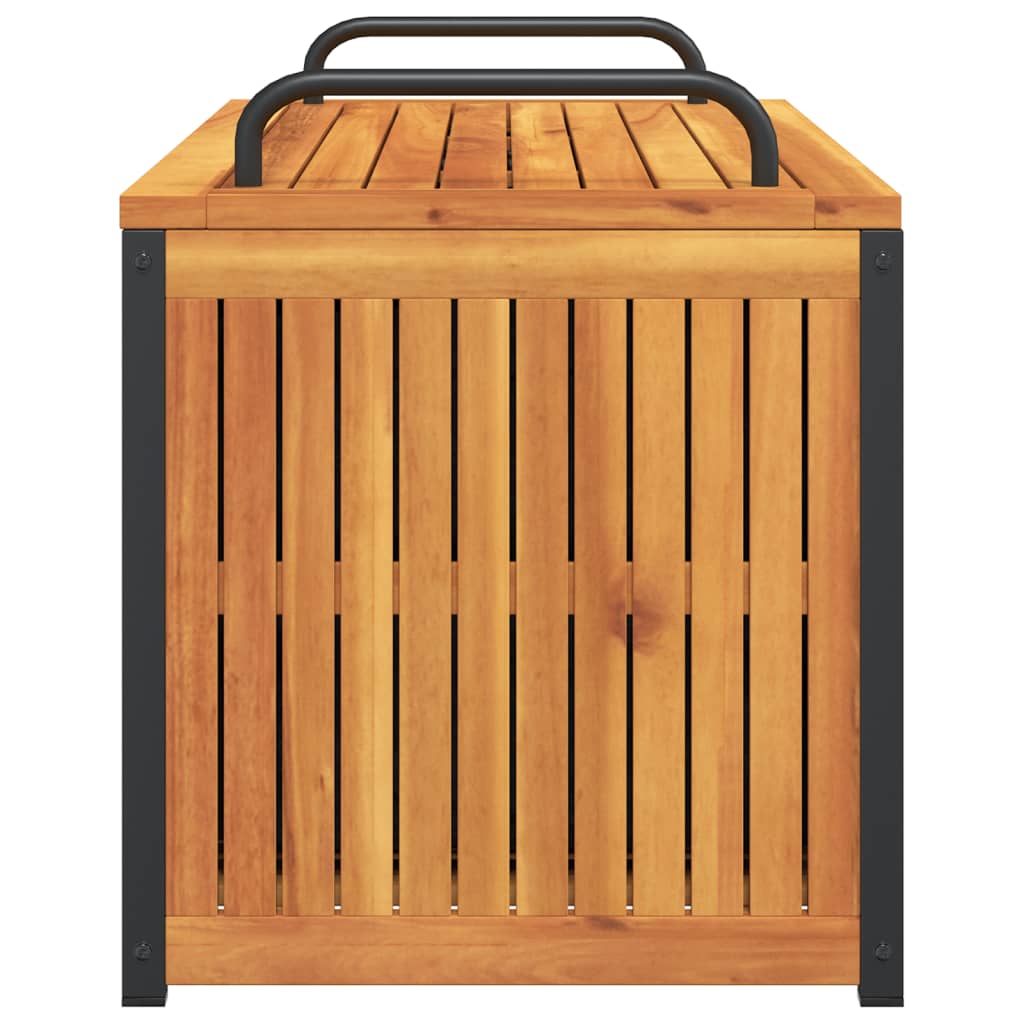 Zahradní box na podušky 110x45x42/53 cm masivní akácie a ocel