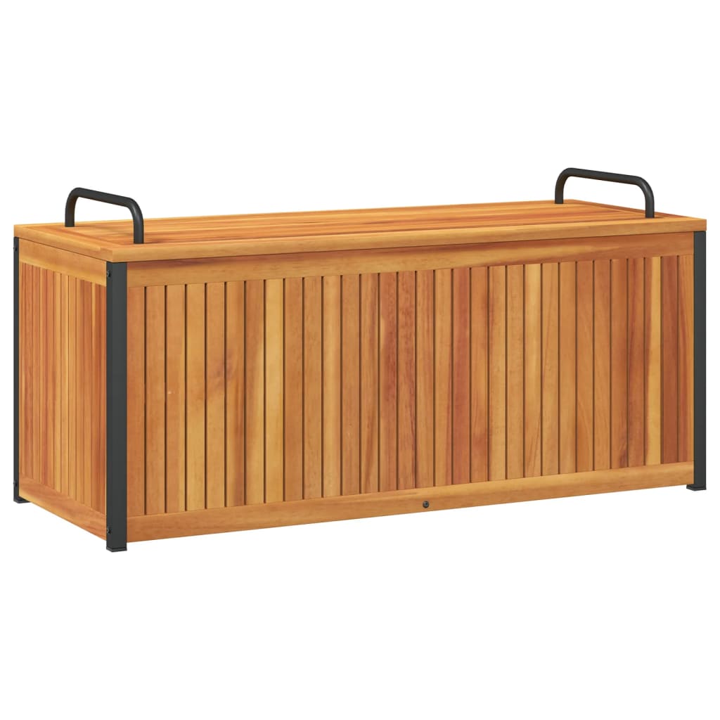Zahradní box na podušky 110x45x42/53 cm masivní akácie a ocel