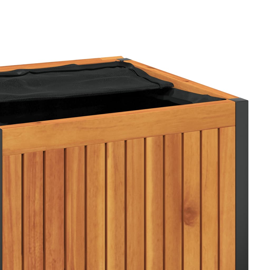 Zahradní box na podušky 110x45x42/53 cm masivní akácie a ocel