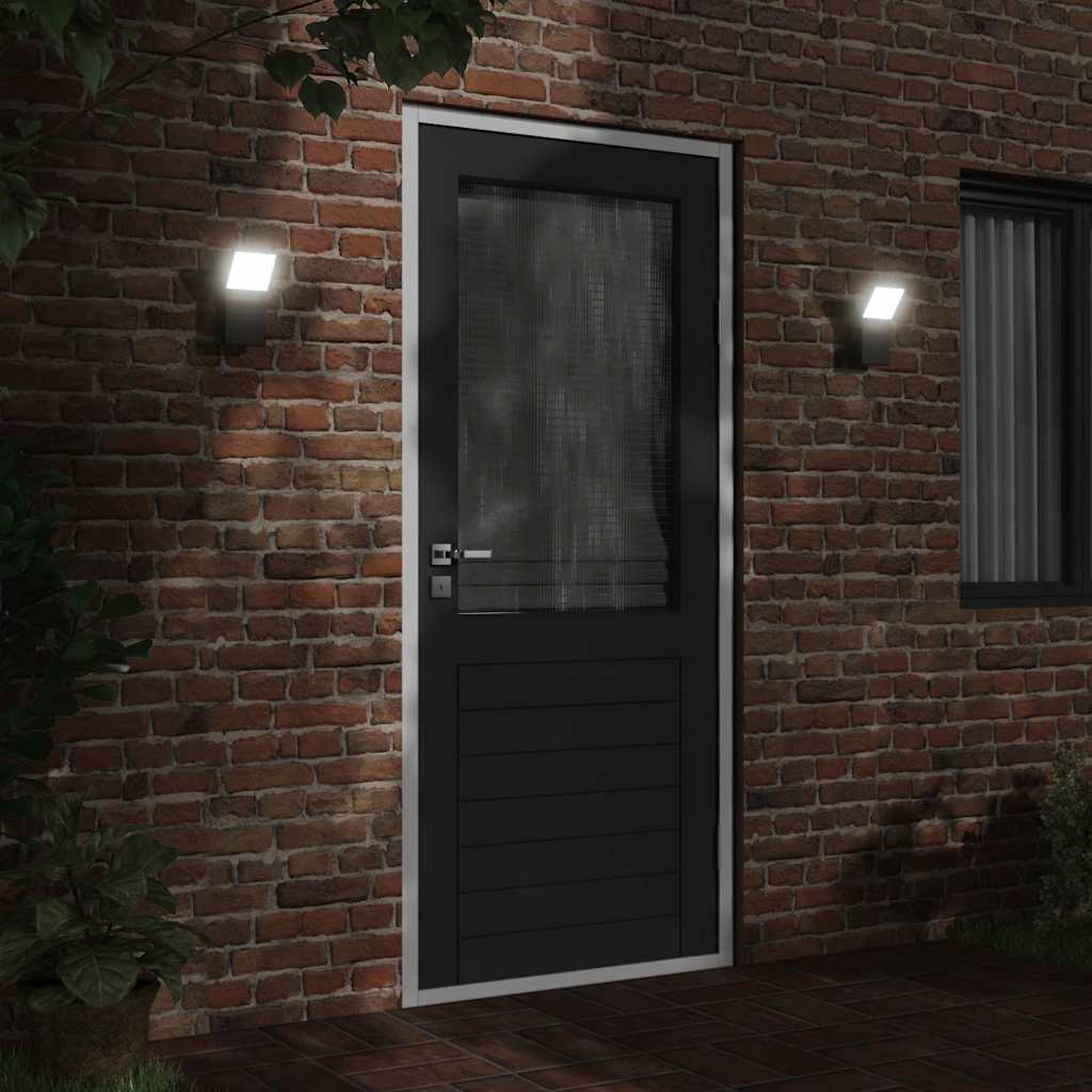 Venkovní nástěnné LED svítidlo černé litý hliník