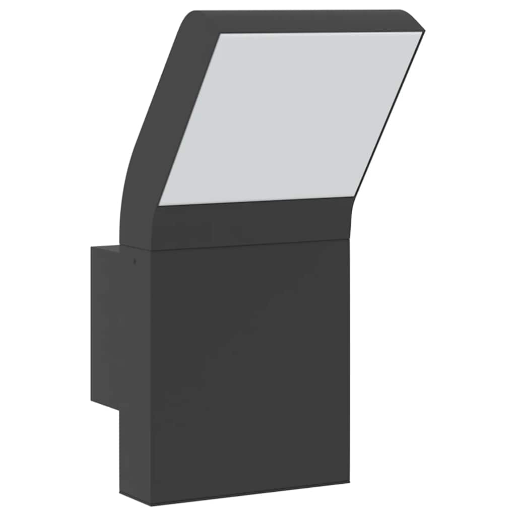 Venkovní nástěnná LED svítidla 2 ks černá litý hliník