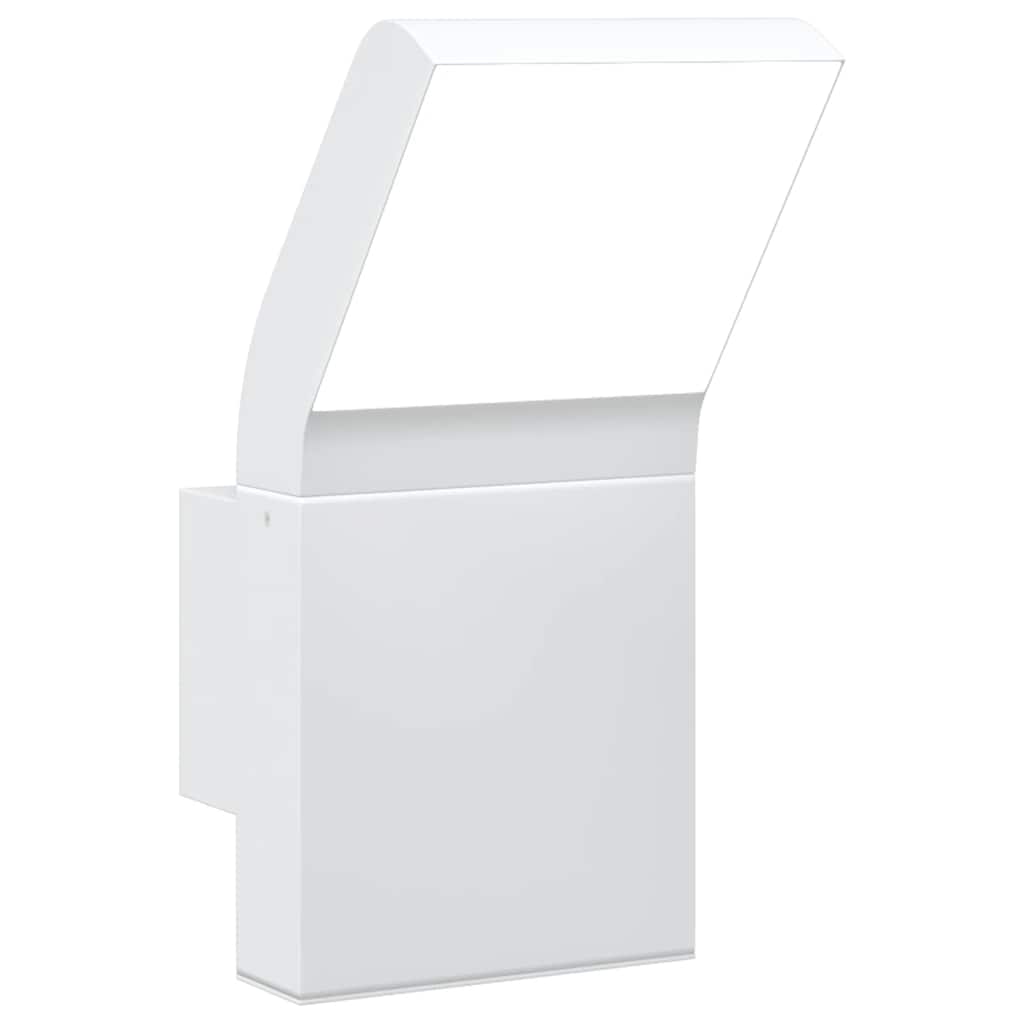 Venkovní nástěnné LED svítidlo bílé litý hliník