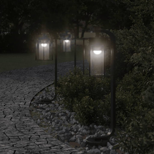 Venkovní stojací lampa černá 60 cm nerezová ocel
