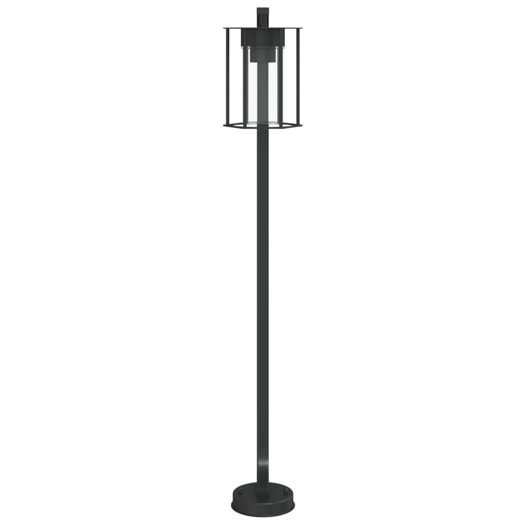 Venkovní stojací lampy 3 ks černé 100 cm nerezová ocel