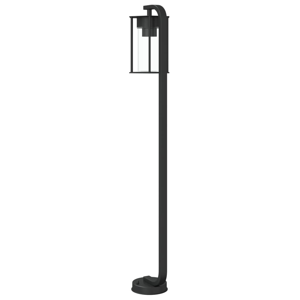 Venkovní stojací lampy 3 ks černé 100 cm nerezová ocel