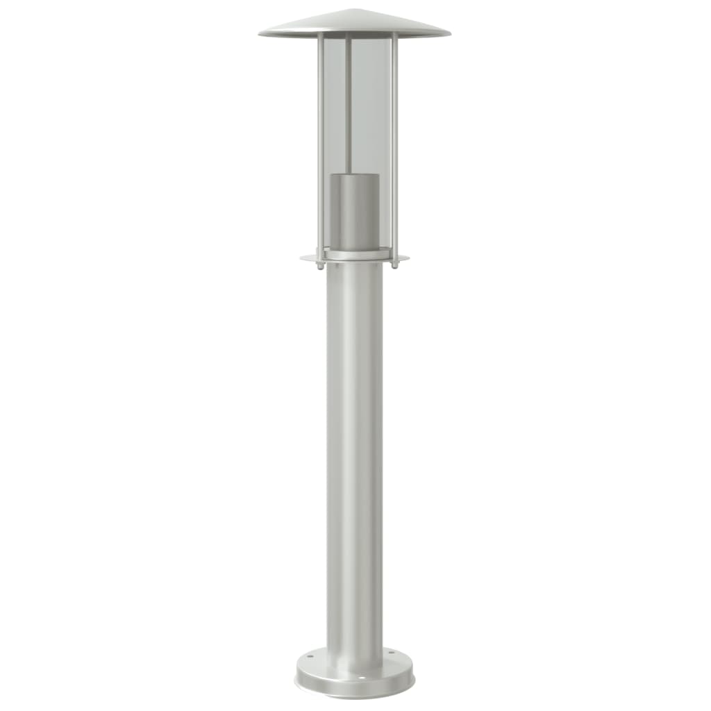 Venkovní stojací lampa stříbrná 60 cm nerezová ocel