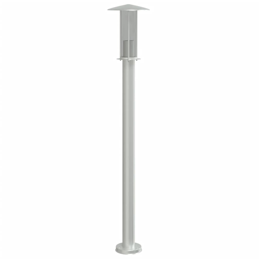 Venkovní stojací lampa stříbrná 100 cm nerezová ocel