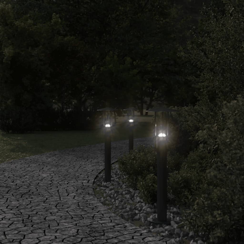 Venkovní stojací lampa černá 60 cm nerezová ocel