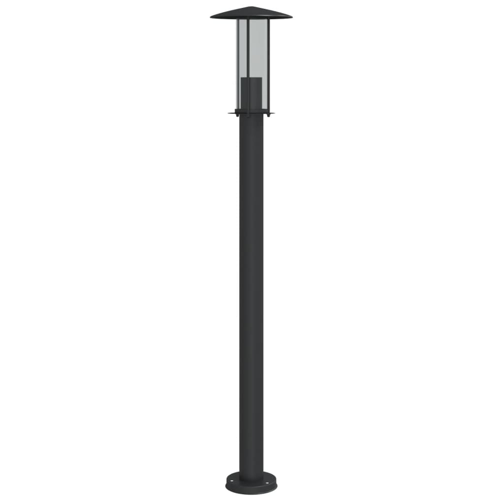 Venkovní stojací lampa černá 100 cm nerezová ocel