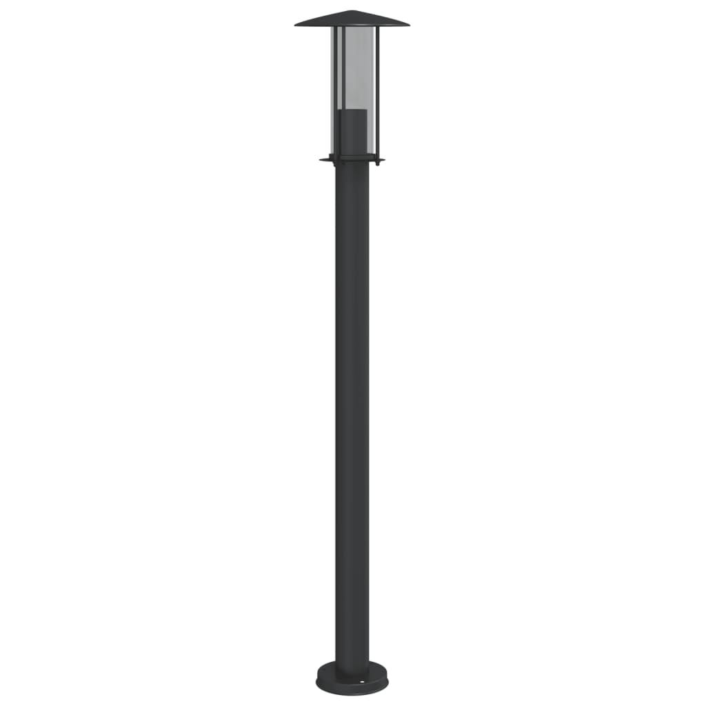 Venkovní stojací lampa černá 100 cm nerezová ocel