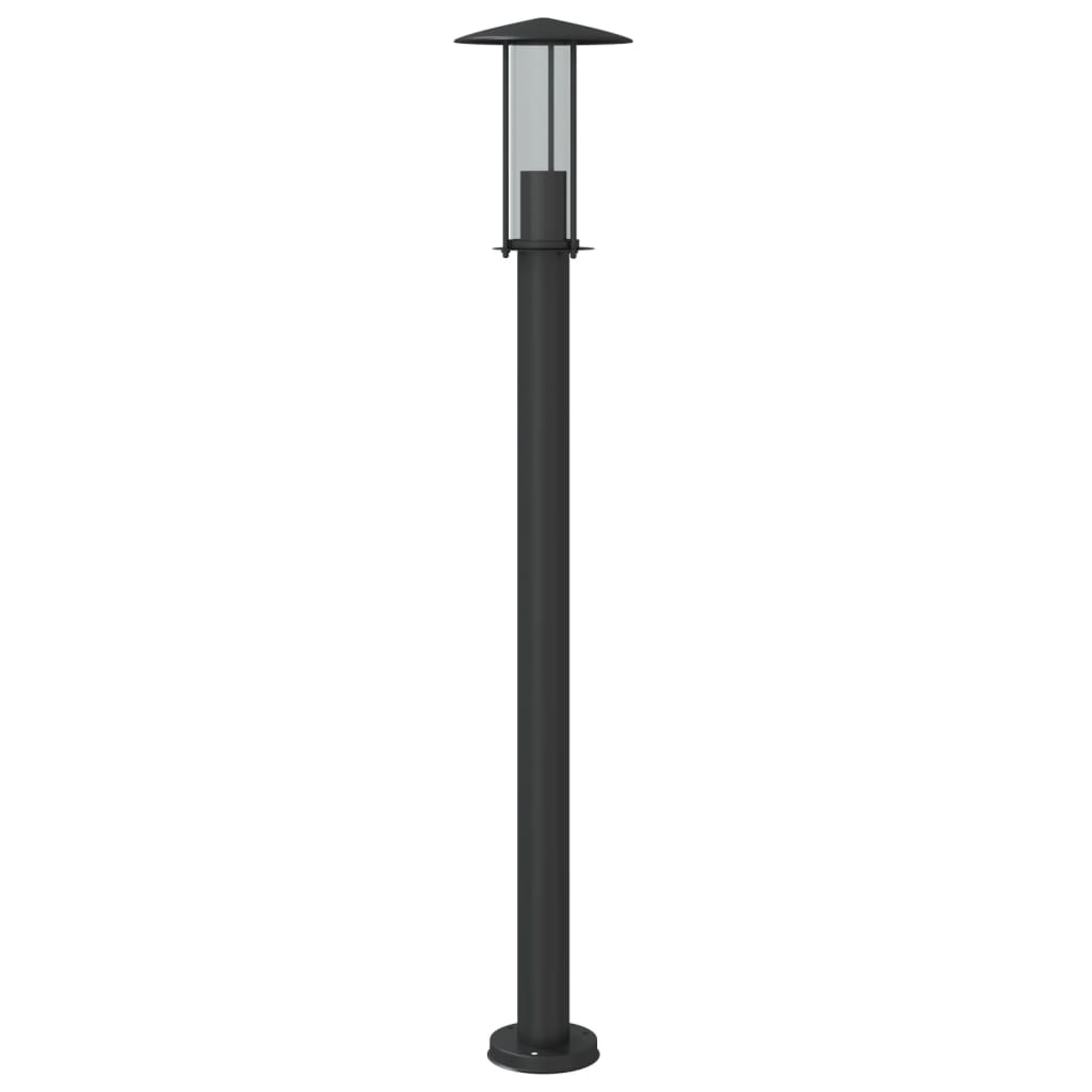 Venkovní stojací lampy 3 ks černé 100 cm nerezová ocel