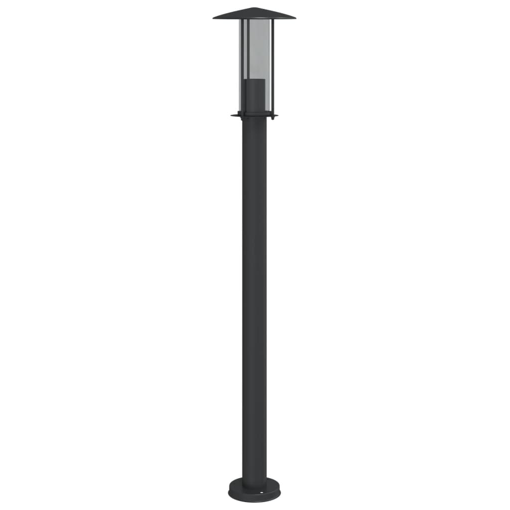 Venkovní stojací lampy 3 ks černé 100 cm nerezová ocel