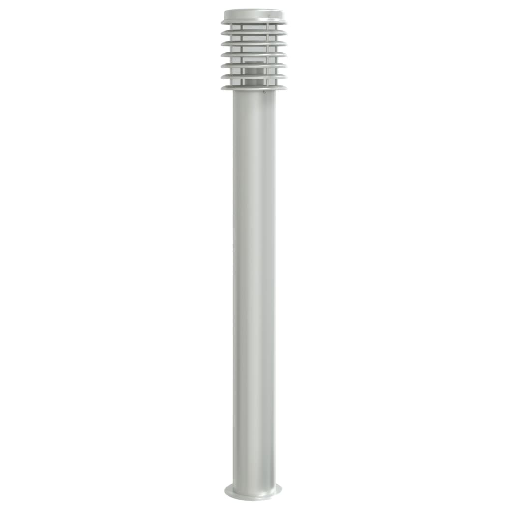 Venkovní stojací lampa stříbrná 110 cm nerezová ocel