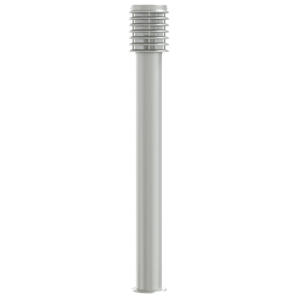 Venkovní stojací lampa stříbrná 110 cm nerezová ocel