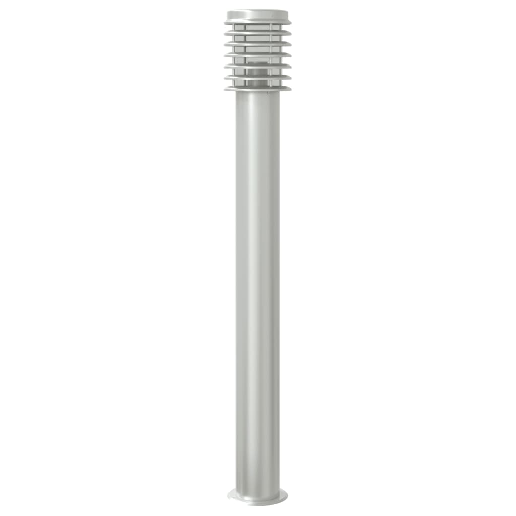 Venkovní stojací lampa stříbrná 110 cm nerezová ocel