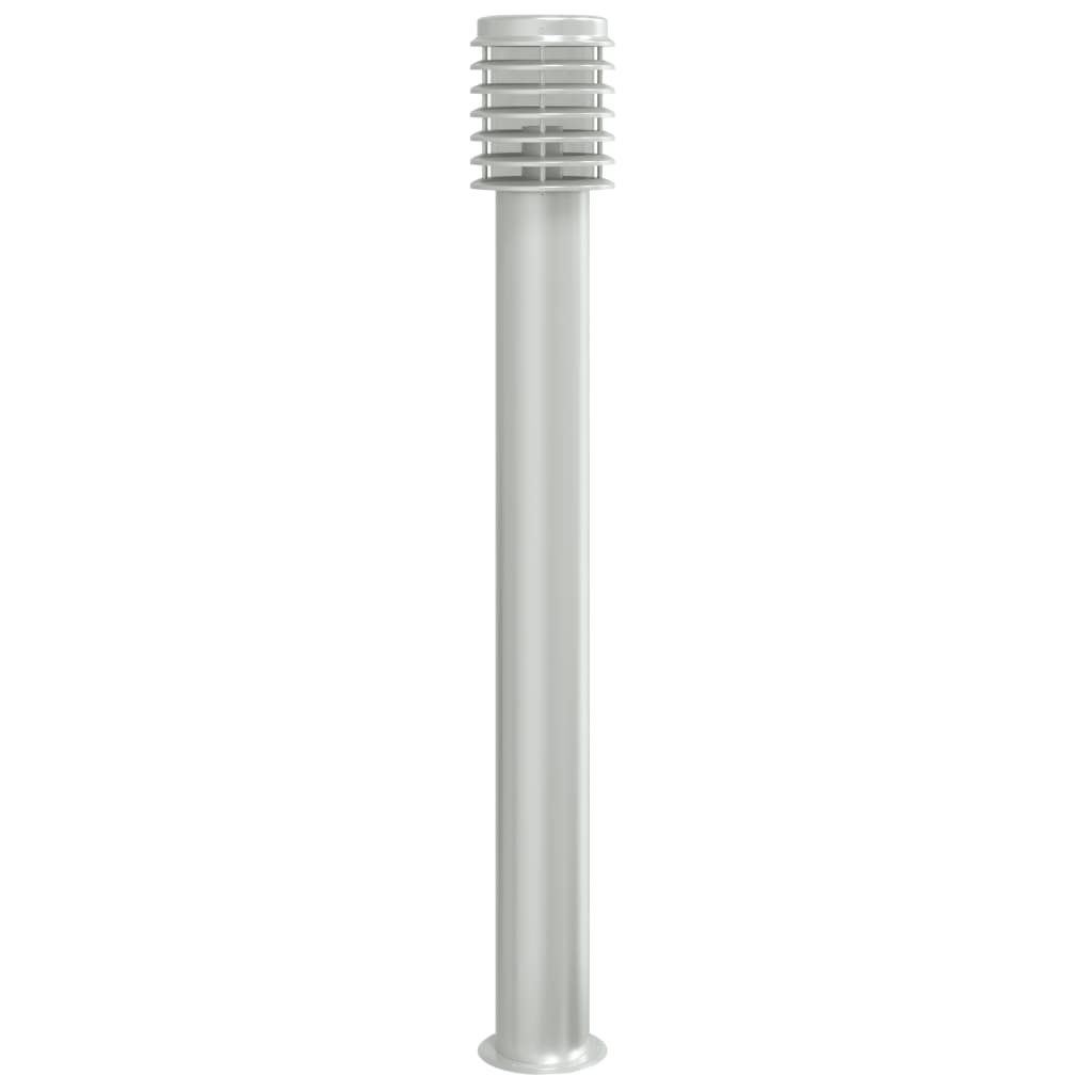 Venkovní stojací lampa stříbrná 110 cm nerezová ocel