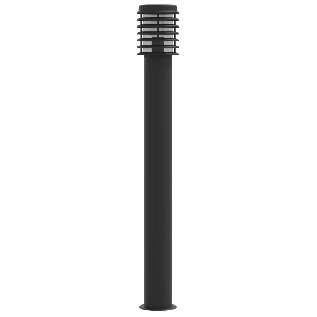 Venkovní stojací lampa černá 110 cm nerezová ocel