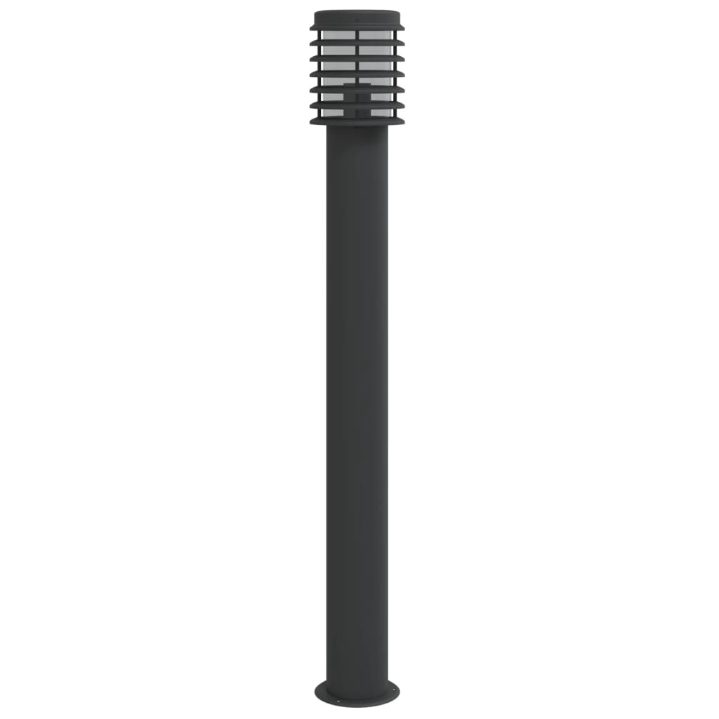 Venkovní stojací lampa černá 110 cm nerezová ocel