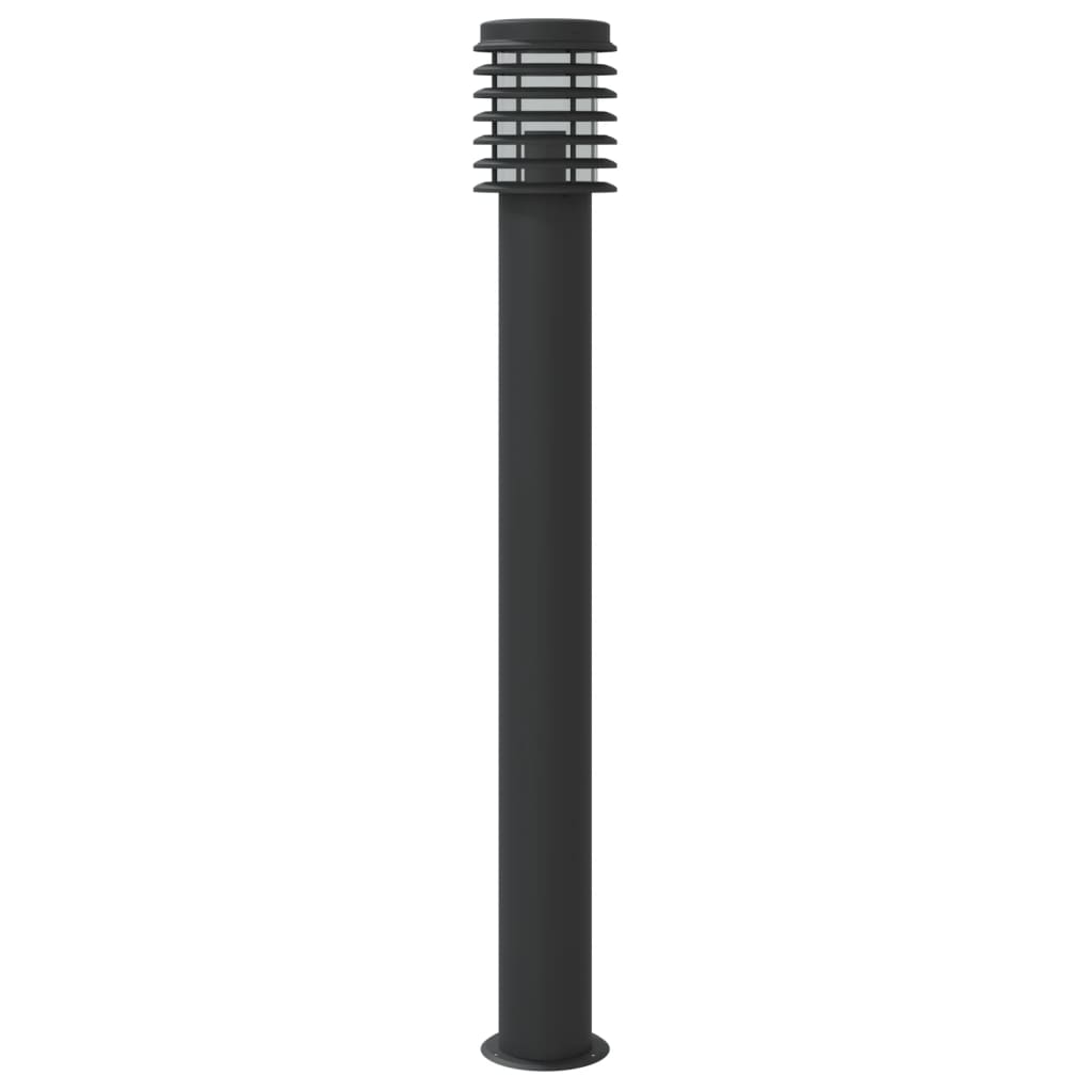 Venkovní stojací lampa černá 110 cm nerezová ocel