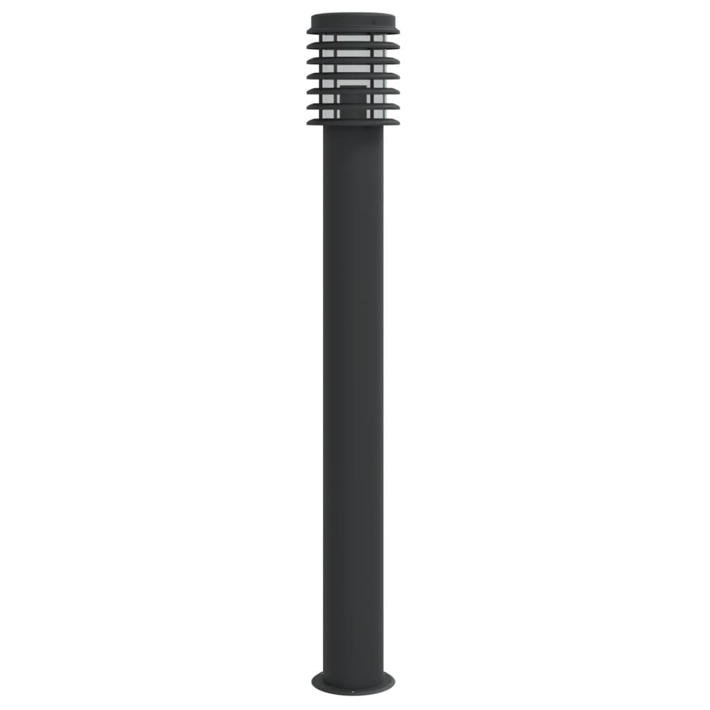 Venkovní stojací lampa černá 110 cm nerezová ocel