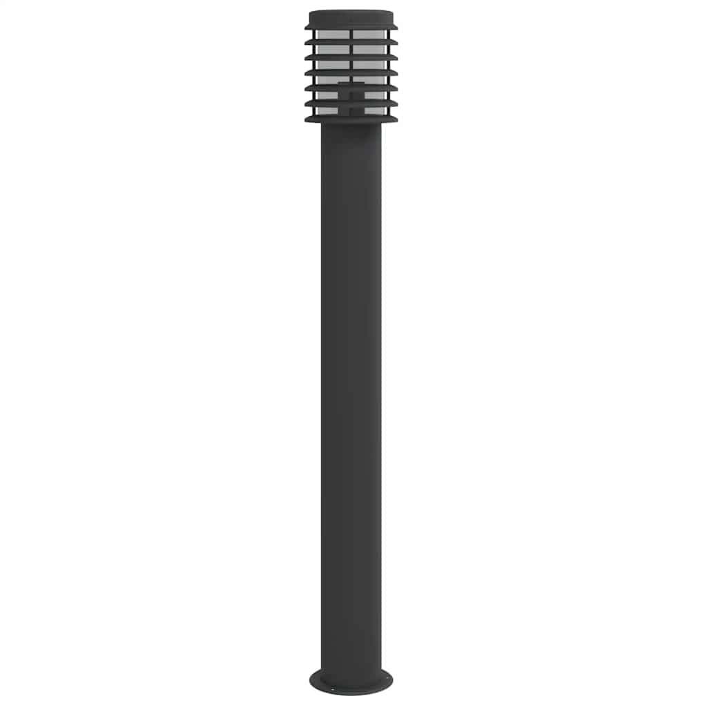 Venkovní stojací lampy 3 ks černé 110 cm nerezová ocel