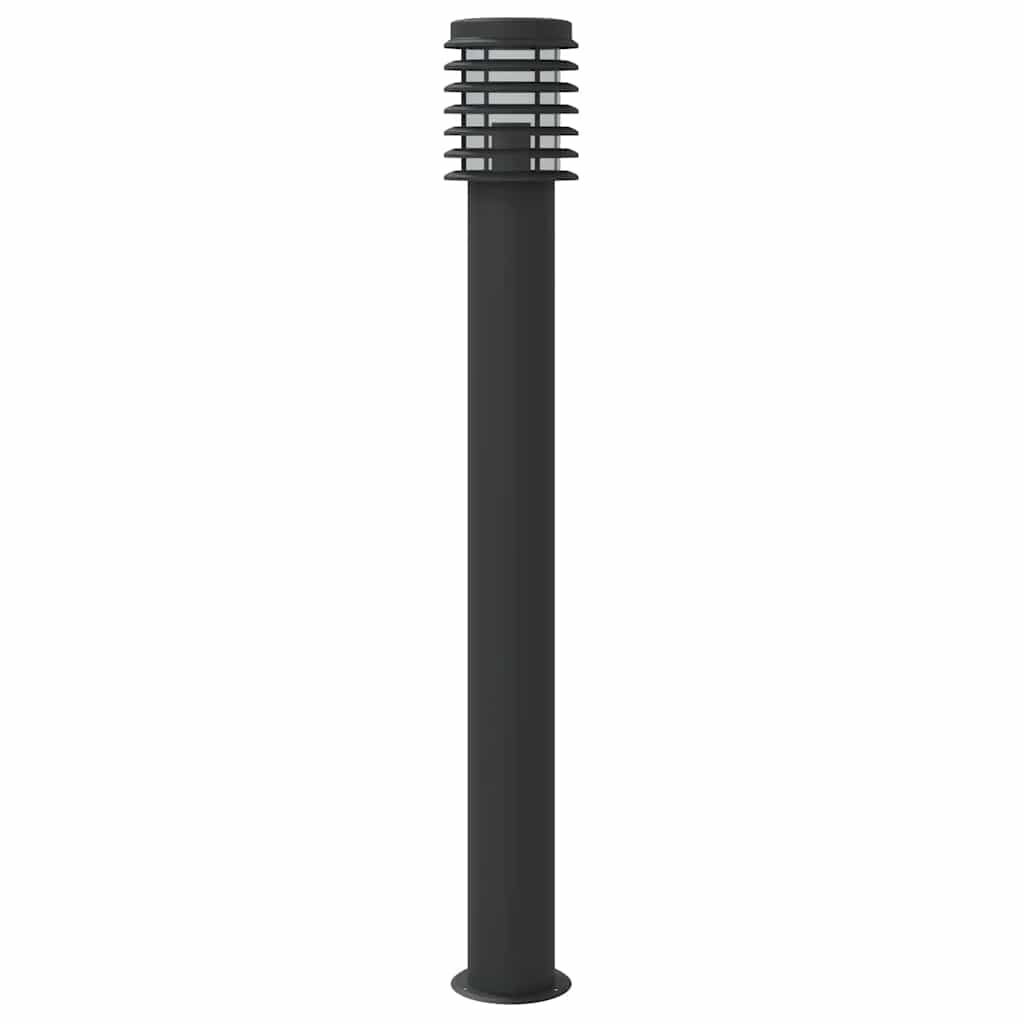 Venkovní stojací lampy 3 ks černé 110 cm nerezová ocel