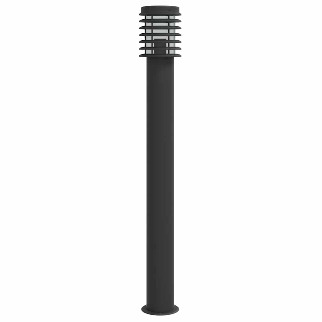 Venkovní stojací lampy 3 ks černé 110 cm nerezová ocel