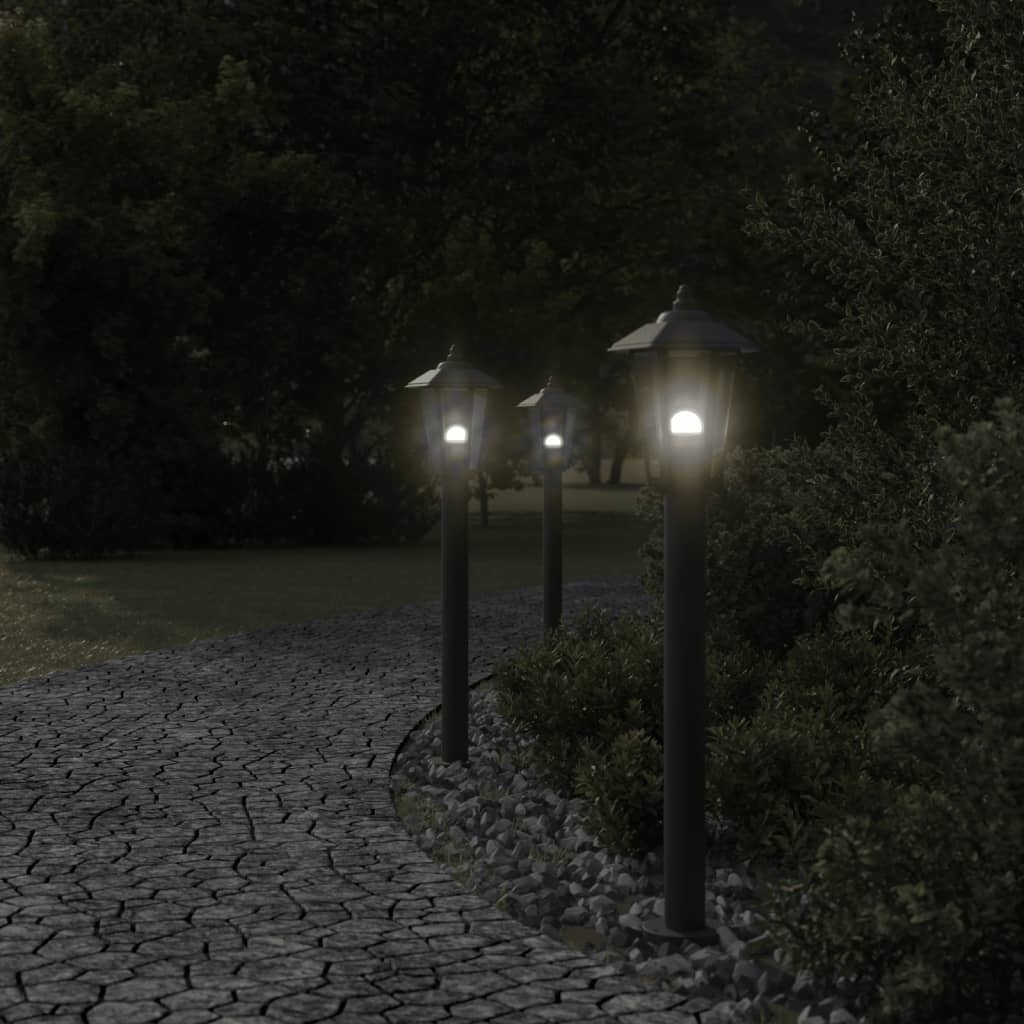 Venkovní stojací lampa černá 80 cm nerezová ocel