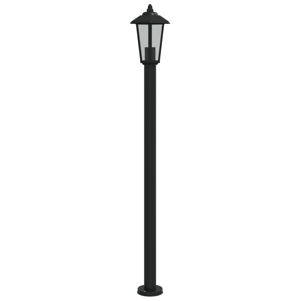 Venkovní stojací lampa černá 120 cm nerezová ocel