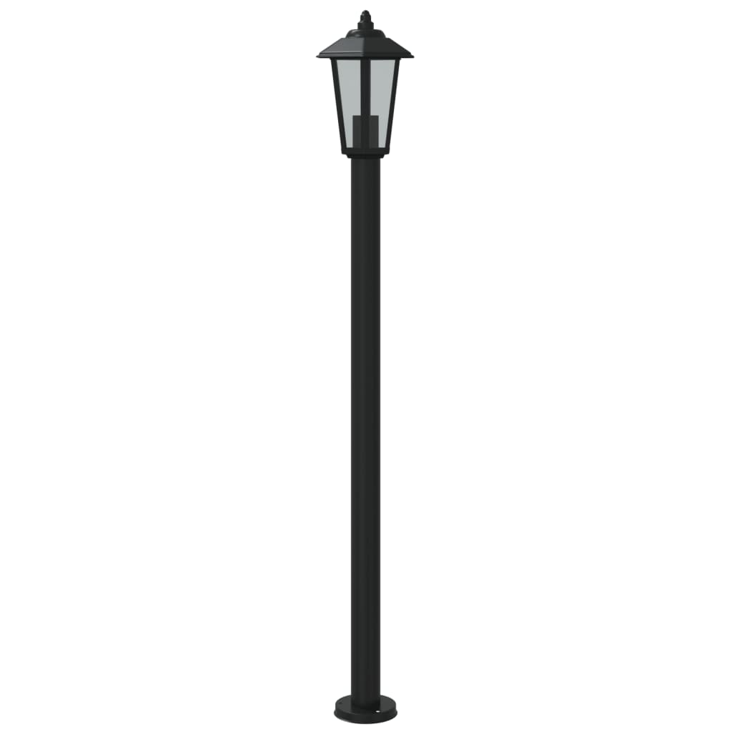 Venkovní stojací lampa černá 120 cm nerezová ocel