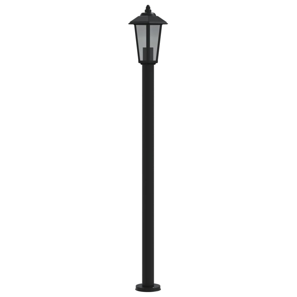 Venkovní stojací lampa černá 120 cm nerezová ocel