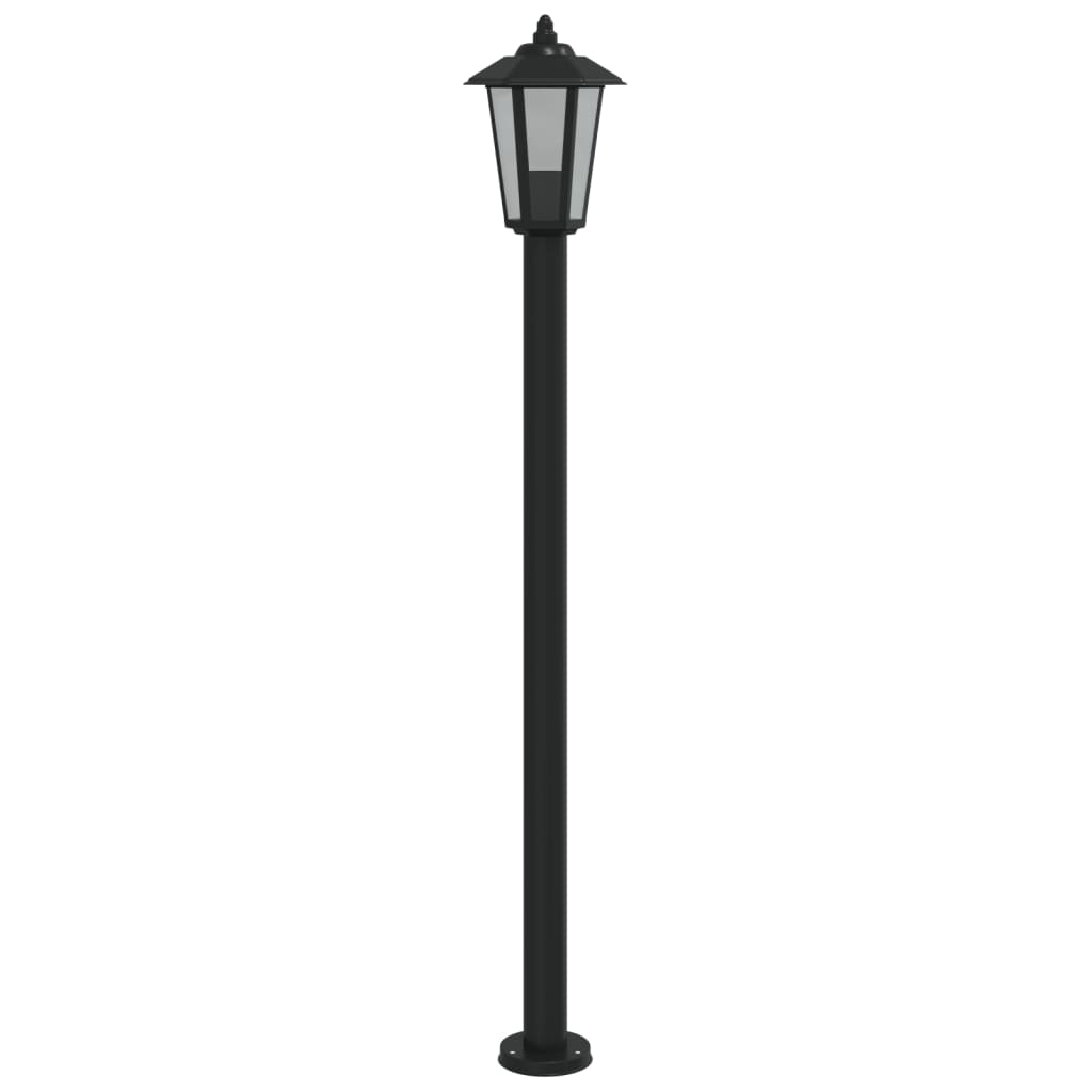 Venkovní stojací lampa černá 120 cm nerezová ocel