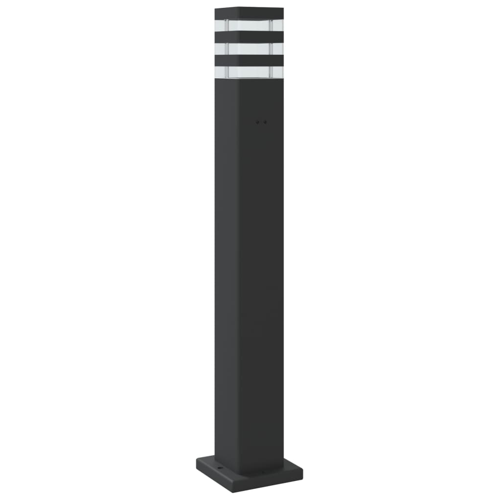 Venkovní stojací lampy 3 ks černé 80 cm hliník