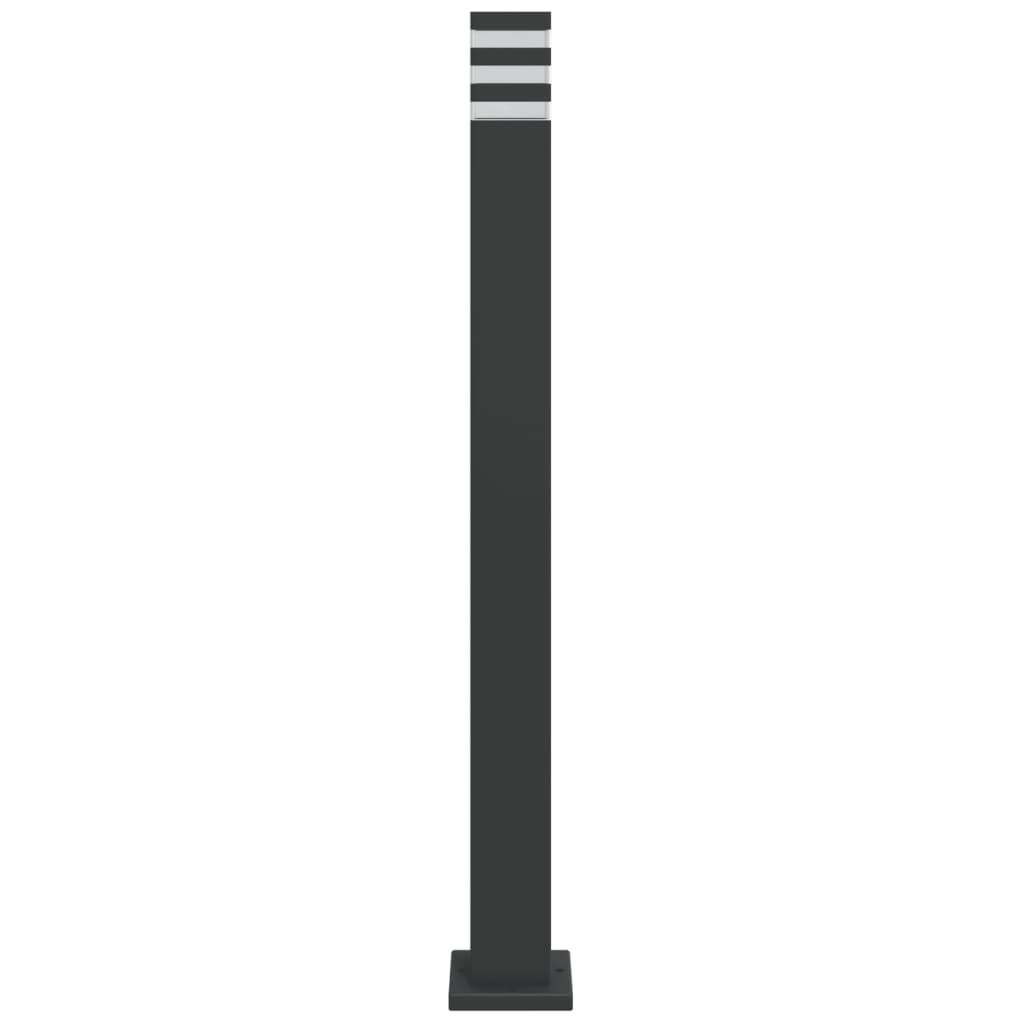 Venkovní stojací lampa černá 110 cm hliník