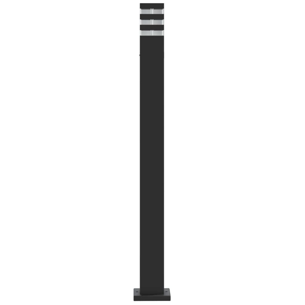 Venkovní stojací lampa černá 110 cm hliník