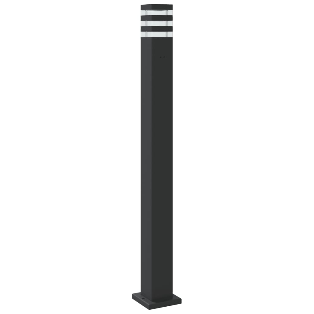 Venkovní stojací lampy 3 ks černé 110 cm hliník