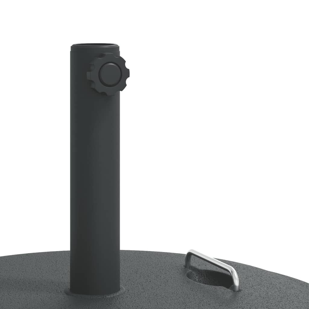 Stojan na slunečník s úchyty pro tyč Ø 38 / 48 mm 25 kg kruhový