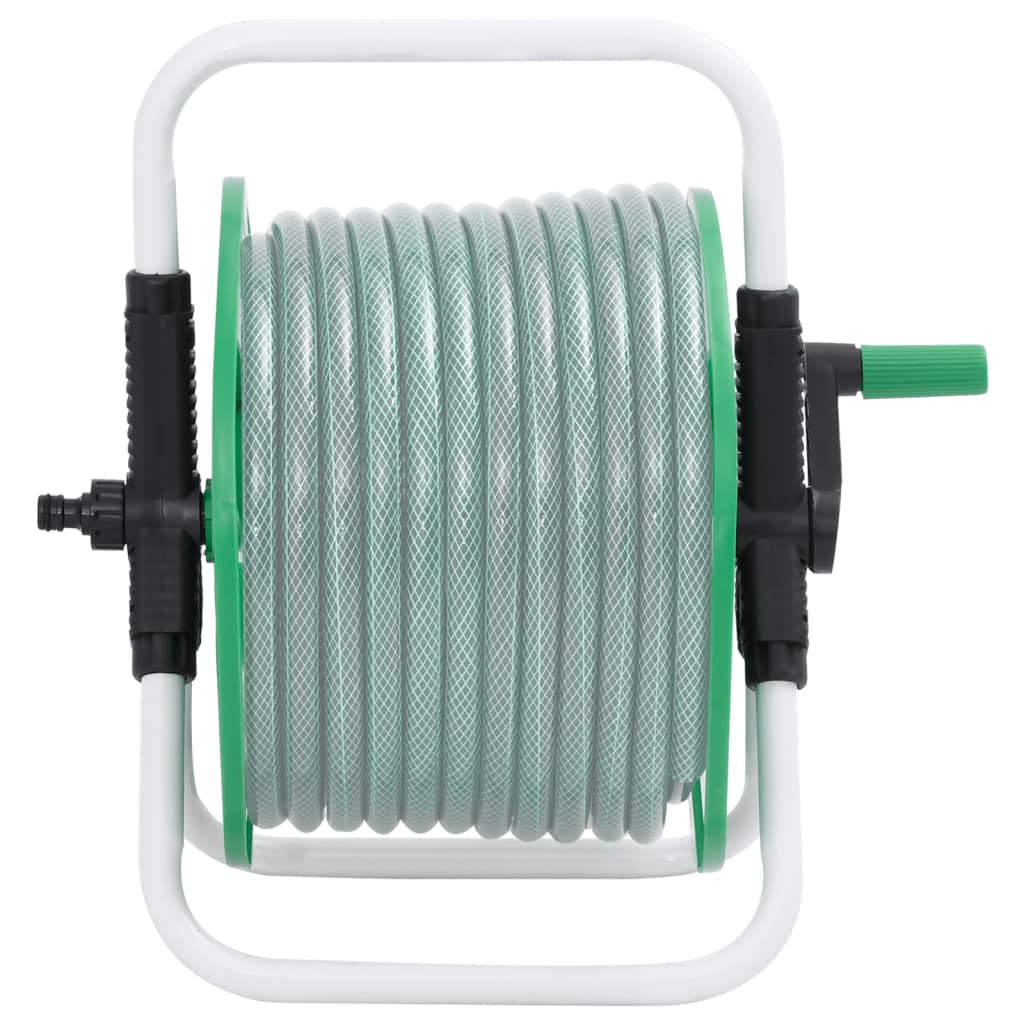 Volně stojící zelený hadicový naviják pro 45m 1/2" hadici ocel