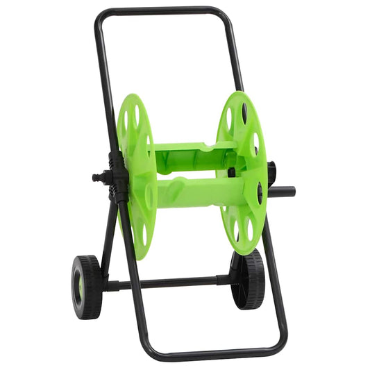 Zelený vozík s hadicovým navijákem pro 60 m 1/2" hadice ocel