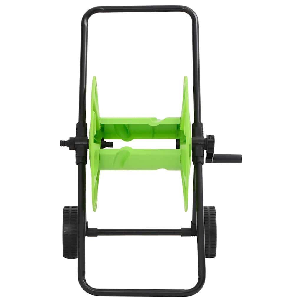 Zelený vozík s hadicovým navijákem pro 60 m 1/2" hadice ocel