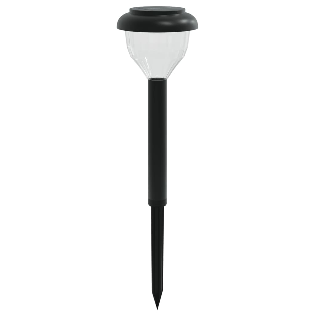 Solární osvětlení cesty se zemními hroty 4 ks teplé bílé a RGB