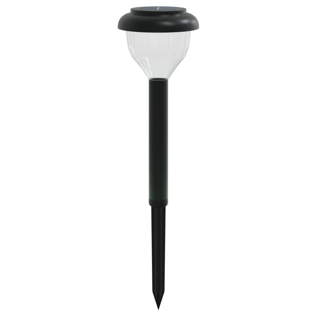 Solární osvětlení cesty se zemními hroty 4 ks teplé bílé a RGB