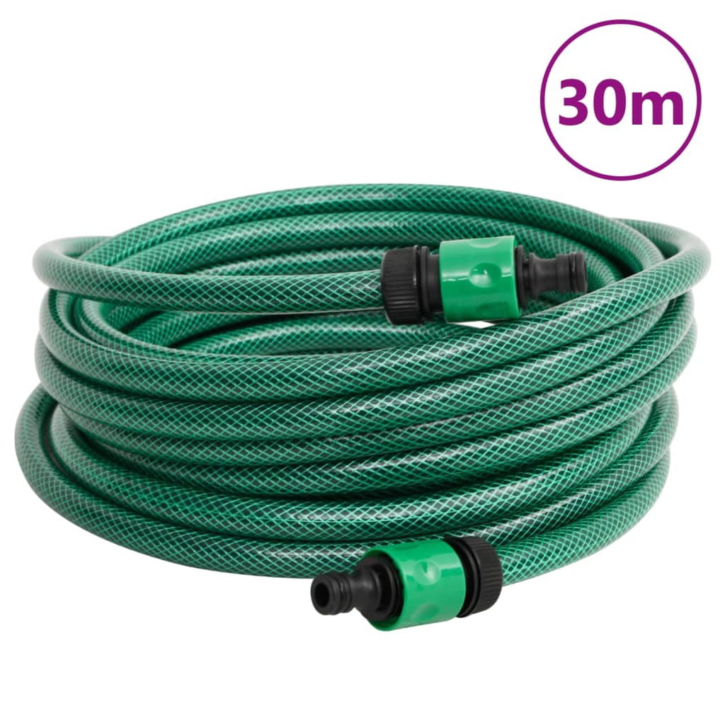 Volně stojící zelený hadicový naviják s 30m hadicí PVC