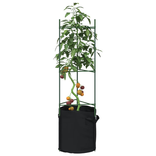 Podpěrné klece pro rajčata s pytlem 4 ks 116 cm ocel a PP