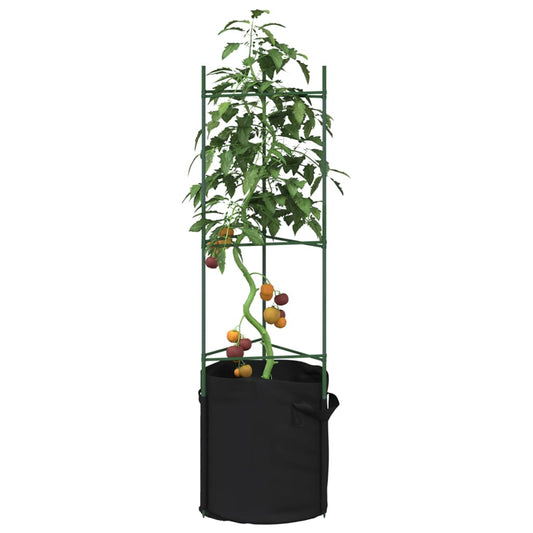 Podpěrné klece pro rajčata s pytlem 8 ks 116 cm ocel a PP