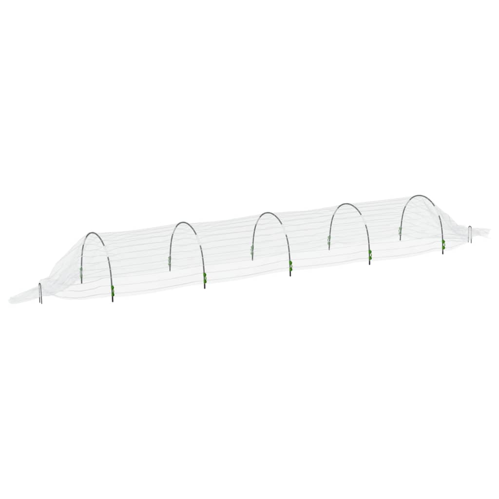 Zahradní tunely 4 ks 1,5 x 5 m sklolaminát a PP