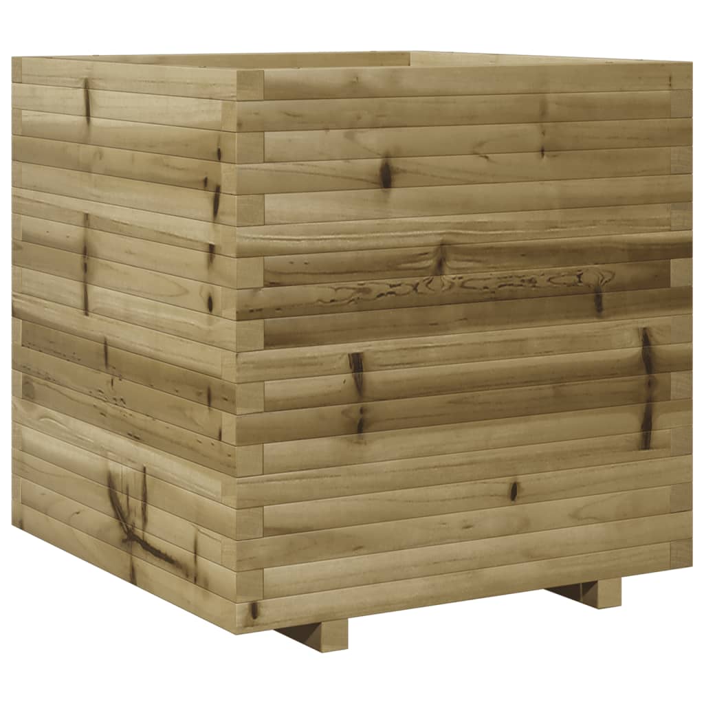 Zahradní truhlík 70 x 70 x 72 cm impregnované borové dřevo